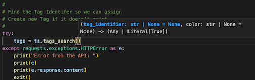 Tags search autocomplete